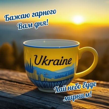 Дякуємо ЗСУ за ранок! Мирного дня і Перемоги!