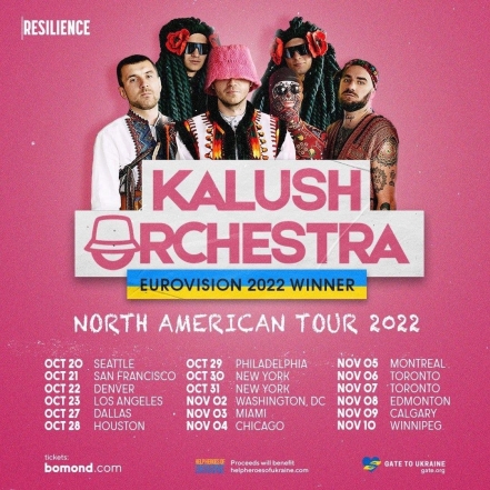 Kalush Orchestra собрали 54 миллиона гривен для Украины в европейском турне: теперь они едут на гастроли в США - фото №1