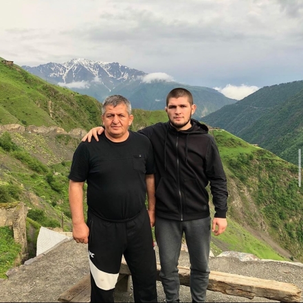 Хабиб Нурмагомедов с отцом фото