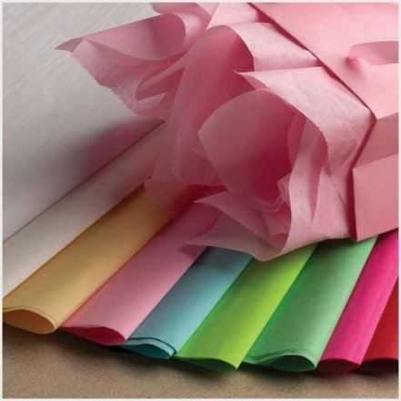 Как выглядит крафтовая бумага-тишью