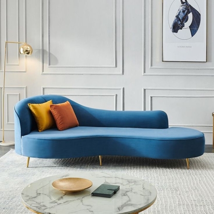 Синий диван, фото