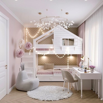 Для маленьких принцесс: самые красивые детские комнаты для сестричек (ФОТО) - фото №11