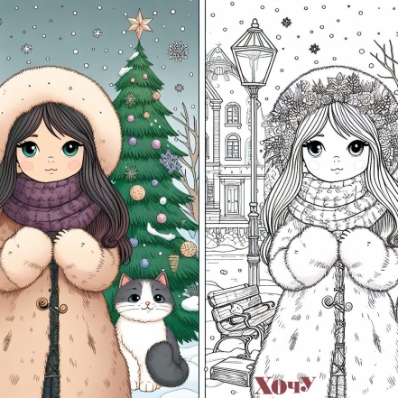 Зимовий антистрес: розмальовки для дорослих, які покращать настрій - фото №2