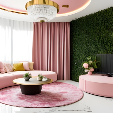 Роскошный гламур: розовый зал для требовательной хозяйки (ФОТО) - фото №7