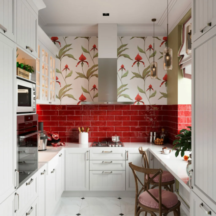 Эффектна и богата: дизайнеры показали, какой может быть красная кухня (ФОТО) - фото №10