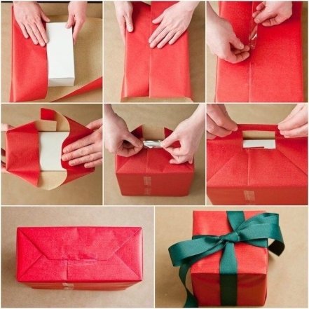 Как хорошо упаковать коробку с подарком