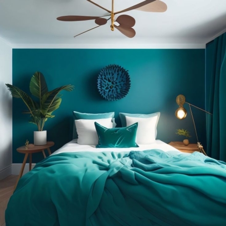 Голубая спальня, фото