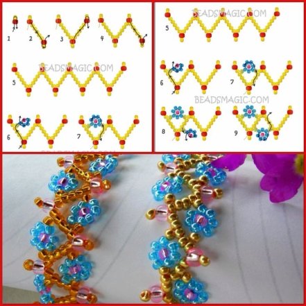 Як зробити браслет із бісеру для дітей