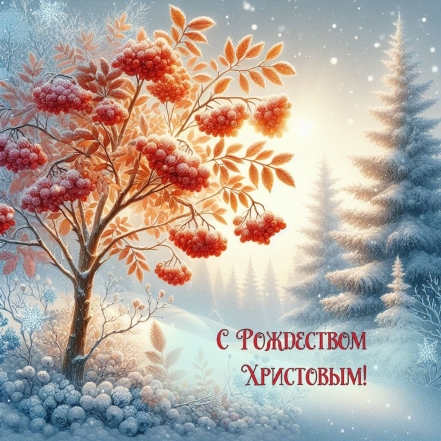 Merry Christmas: красивые открытки с Рождеством Христовым - фото №1