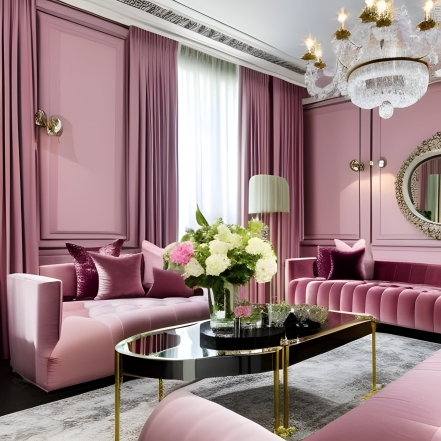 Розкішний гламур: рожева зала для вибагливої господині (ФОТО) - фото №7