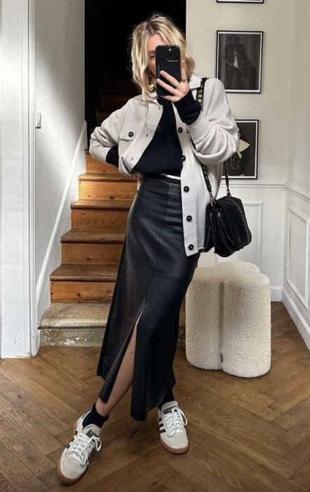 З чим носити спідницю олівець, фото