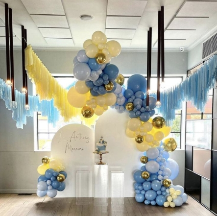 Жовті та блакитні кульки, фото