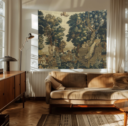 Натуральний текстиль на “холодній” стіні