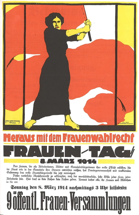 8 Березня, німецький плакат