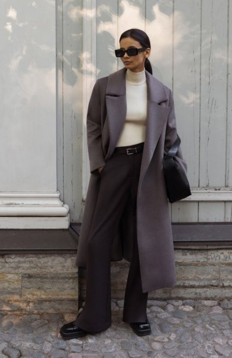 Модные образы со свитерами.