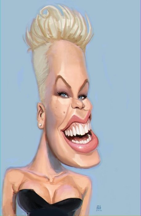 Відомі актори в карикатурах