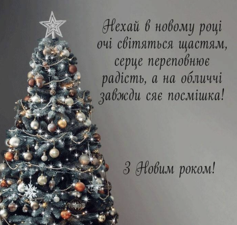 С Новым годом 2024 года! Лучшие новогодние поздравления для коллег на украинском языке - стихи и открытки - фото №3