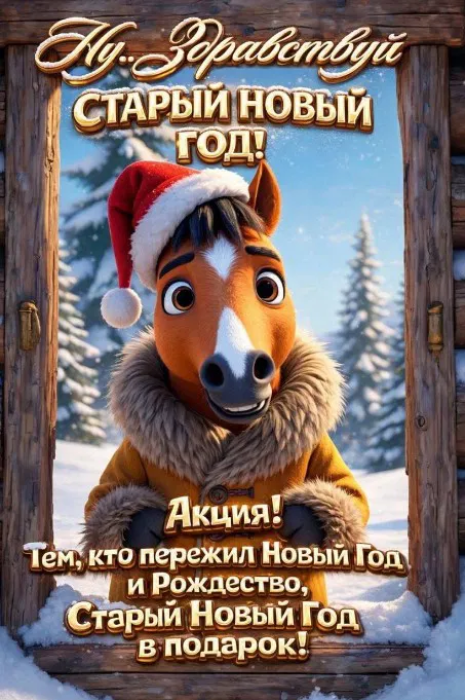 Со Старым Новым годом открытки.