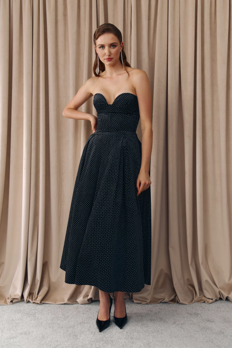 Платье миди с корсетом, фото