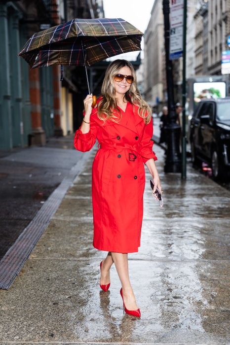 Хайди Клум – модный тренч весна 2026