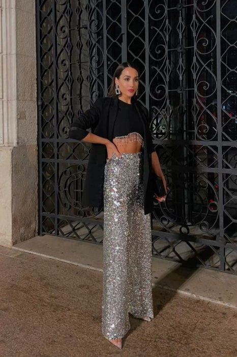 Модный образ для зимней фотосессии - фото