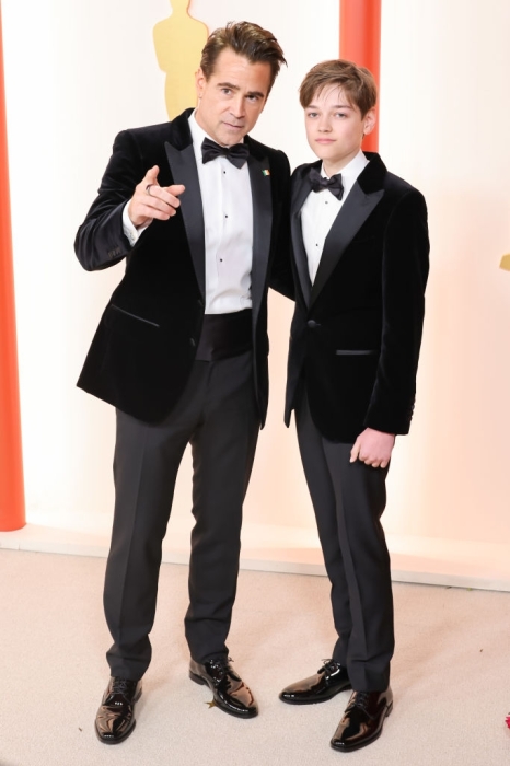 Колін Фаррелл з сином на Оскарі 2023