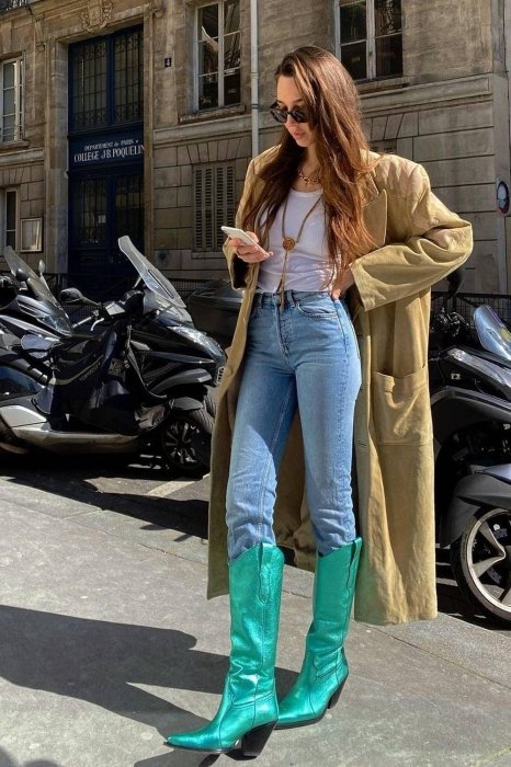 Как стилизовать ковбойки этой осенью, фото