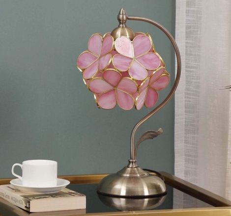 Светильник в розовые цветы, фото