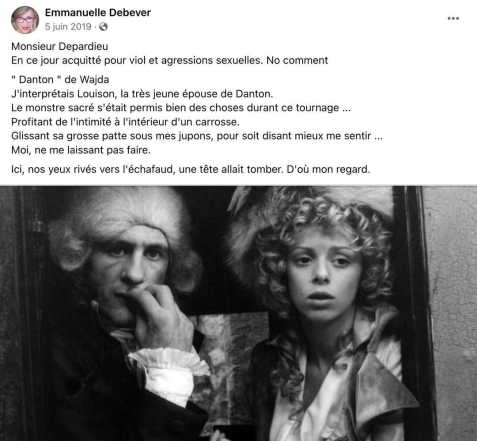 Французская актриса Дебевер, обвинившая Жерара Депардье в сексуальном насилии, совершила самоубийство - фото №1