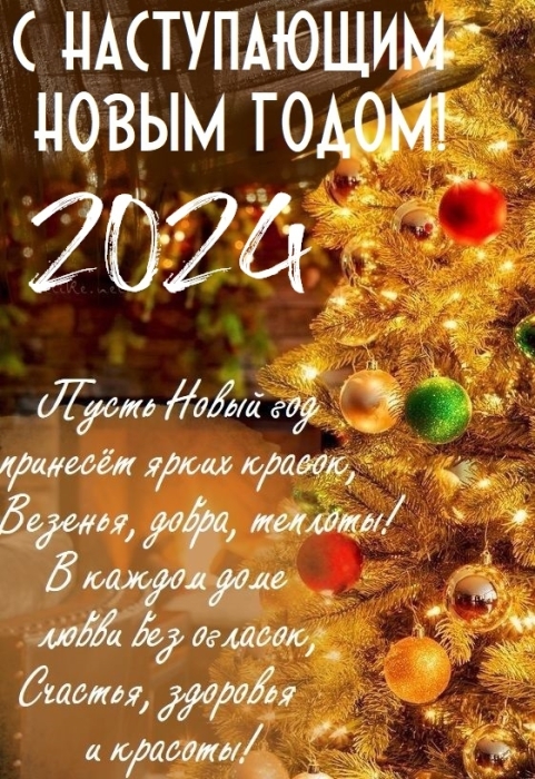 С Новым годом 2024: красивые новогодние поздравления на год Зеленого Деревяного Дракона - фото №2