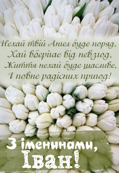 Іване, з Днем ангела! Гарні вірші та листівки — українською - фото №9