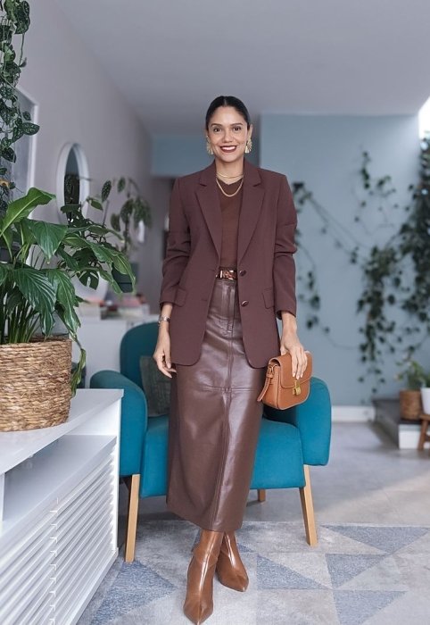 З чим носити спідницю олівець, фото