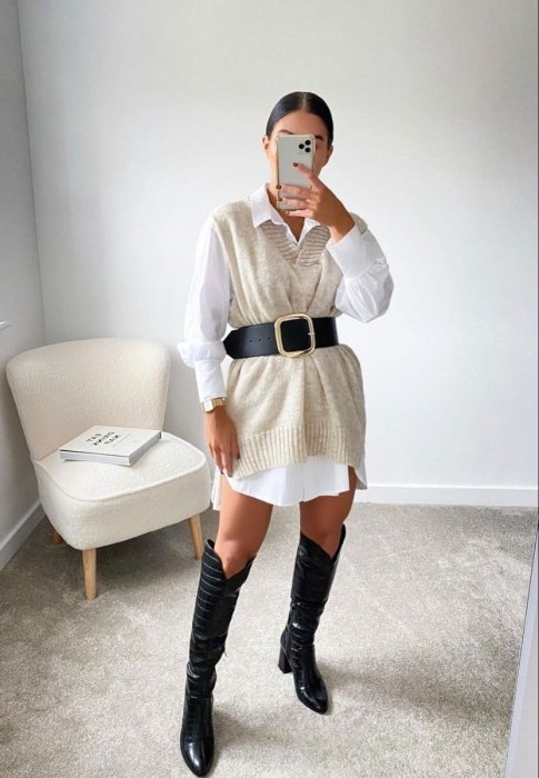 Образы с рубашкой оверсайз, фото