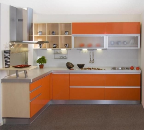 Сміливий дизайн кухні у помаранчевих кольорах (ФОТО) - фото №6