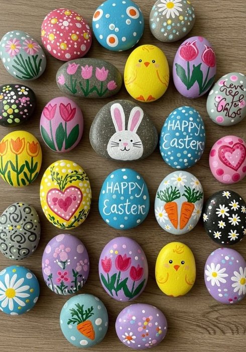 Рисунок Пасхальные картины на камне