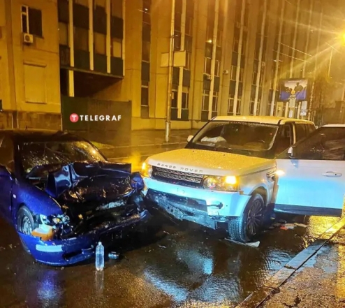 Остап Ступка пьяным попал в ДТП: фото с места аварии