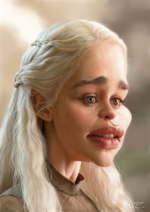 Відомі актори в карикатурах