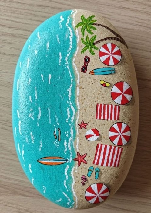 Рисуем картины на камнях