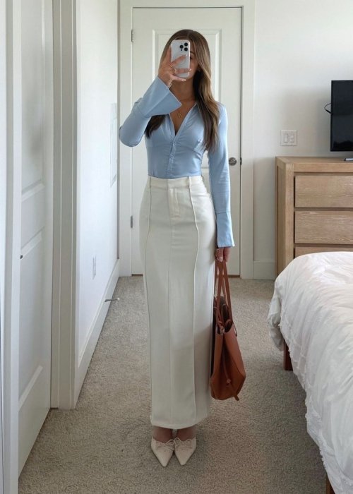 Приталенная рубашка.