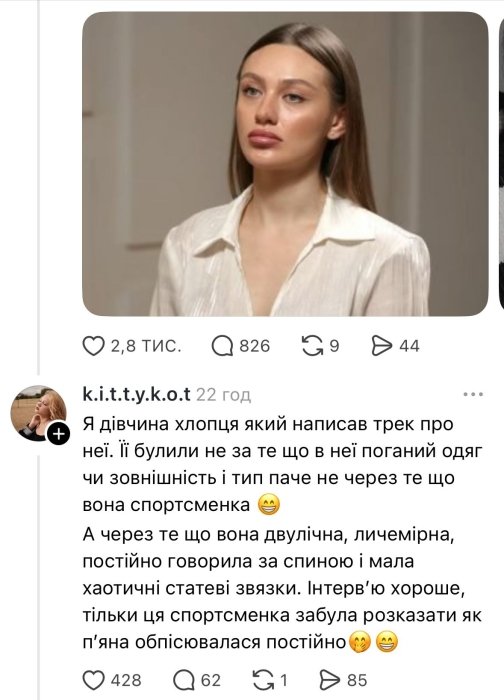 Автор скандальной песни о Надине Головчуке раскрыл свою версию ее школьного прошлого