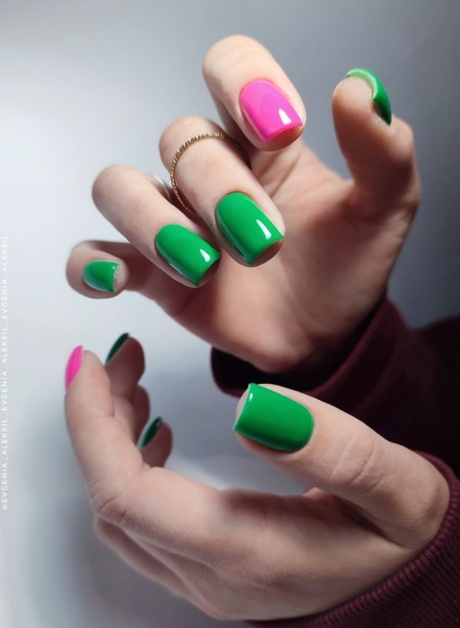Контрастные ногти: яркий маникюр для смелых модниц (ФОТО) - фото №1