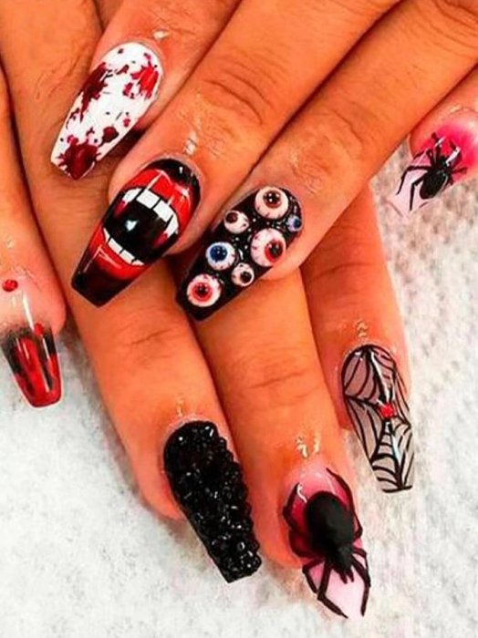 Ідеї манікюру на Геловін