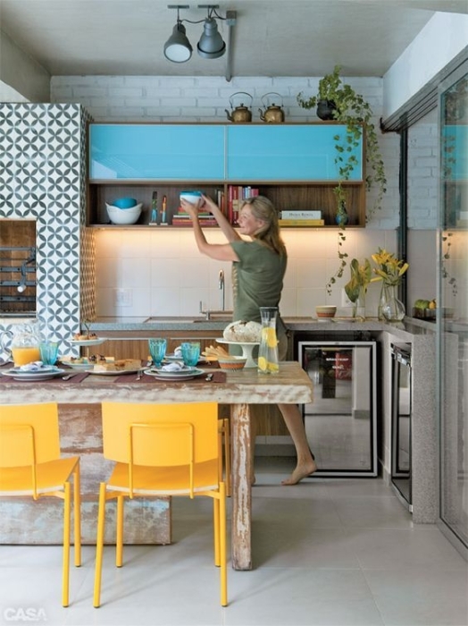 Жовто-блакитна кухня: трендові варіанти інтер'єру в національних кольорах (ФОТО) - фото №3