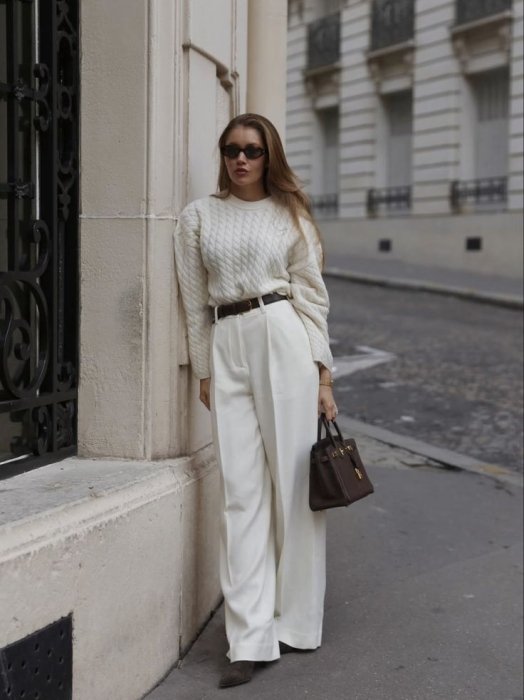 Модні образи в білому кольорі, фото