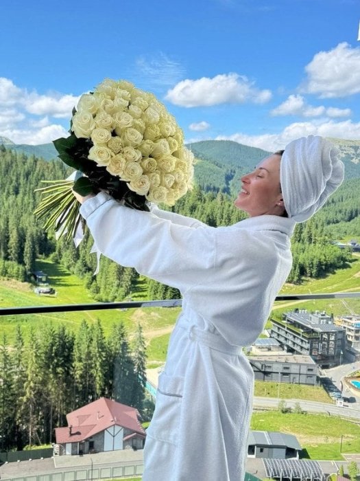 Наталка Денисенко в горах - розкішний подарунок акторці