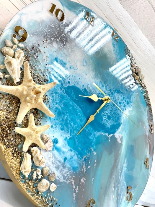Часы из эпоксидной смолы: добавляем шик и богатство в интерьер (ФОТО) - фото №2
