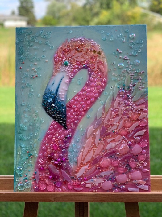 Фламинго из стекла, фото