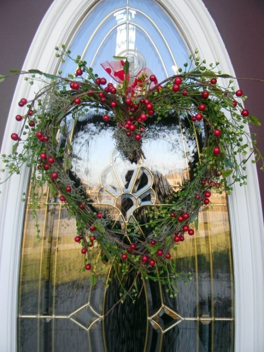 Венок на дверь в форме сердца: стильное украшение интерьера на День Валентина (ФОТО) - фото №10
