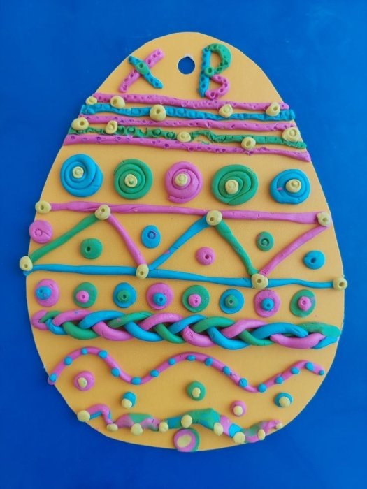 Декор на Пасху для детей – из пластилина