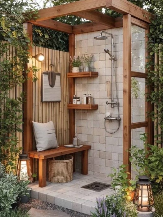 Як побудувати літній душ на дачній ділянці